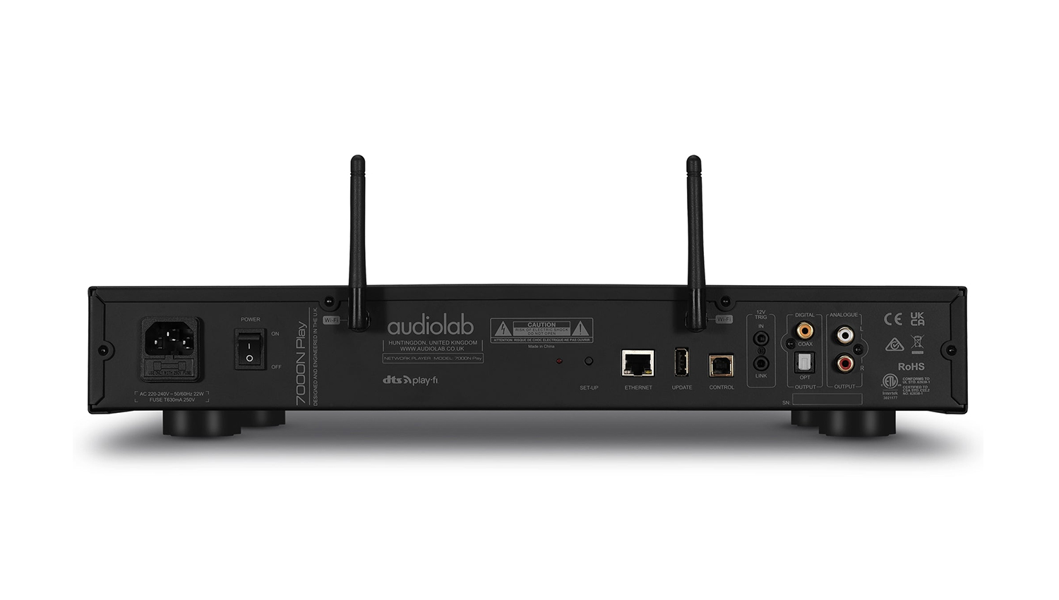 mặt sau Đầu Audiolab 7000N Play màu đen