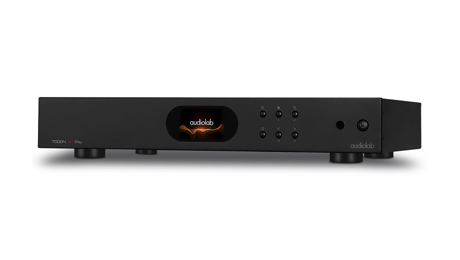 Đầu Audiolab 7000N Play màu đen nghiêng trái