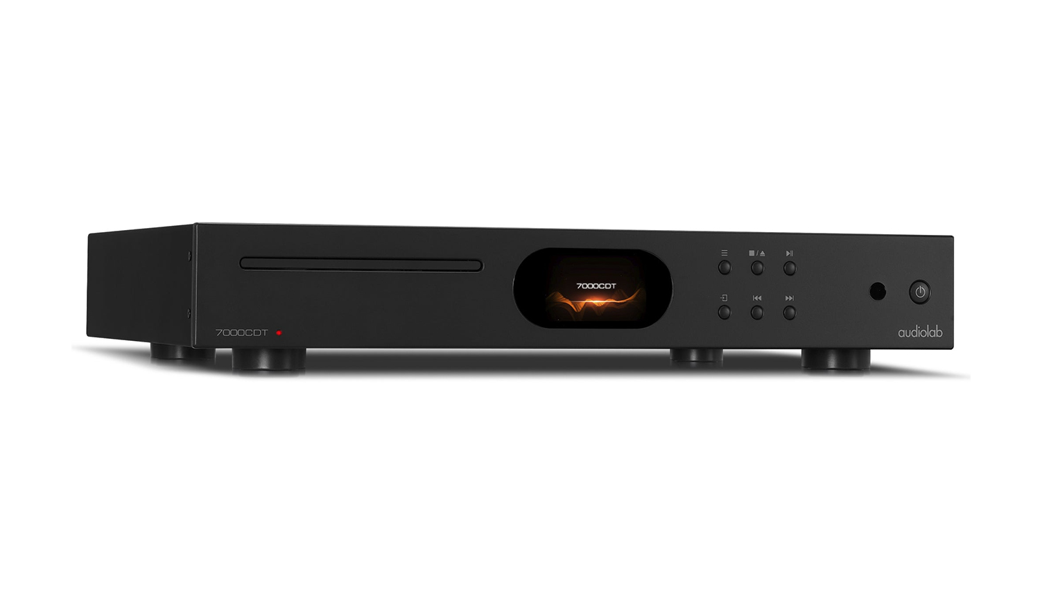 Đầu CD Audiolab 7000CDT màu đen nghiêng phải