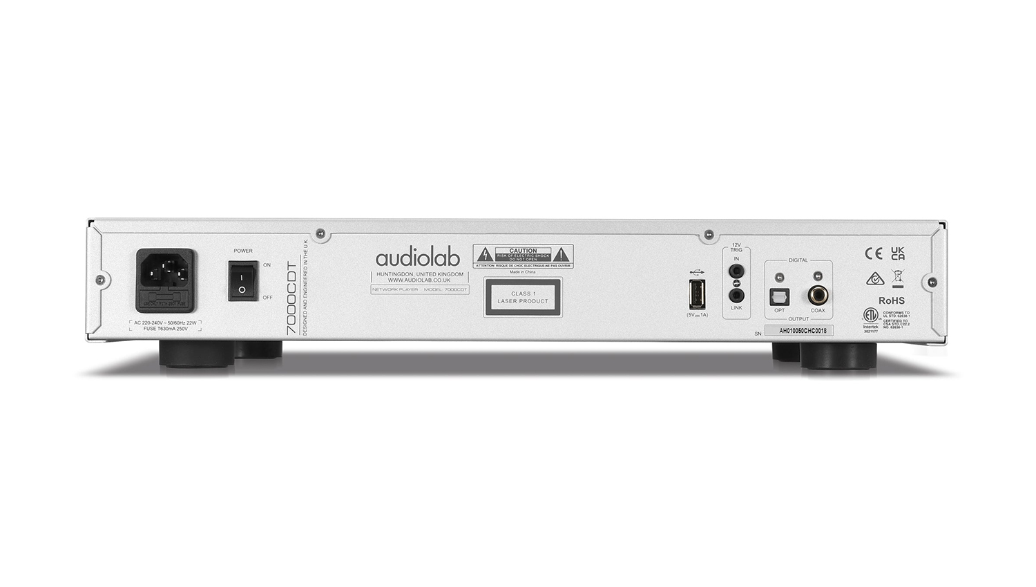 mặt sau Đầu CD Audiolab 7000CDT màu trắng
