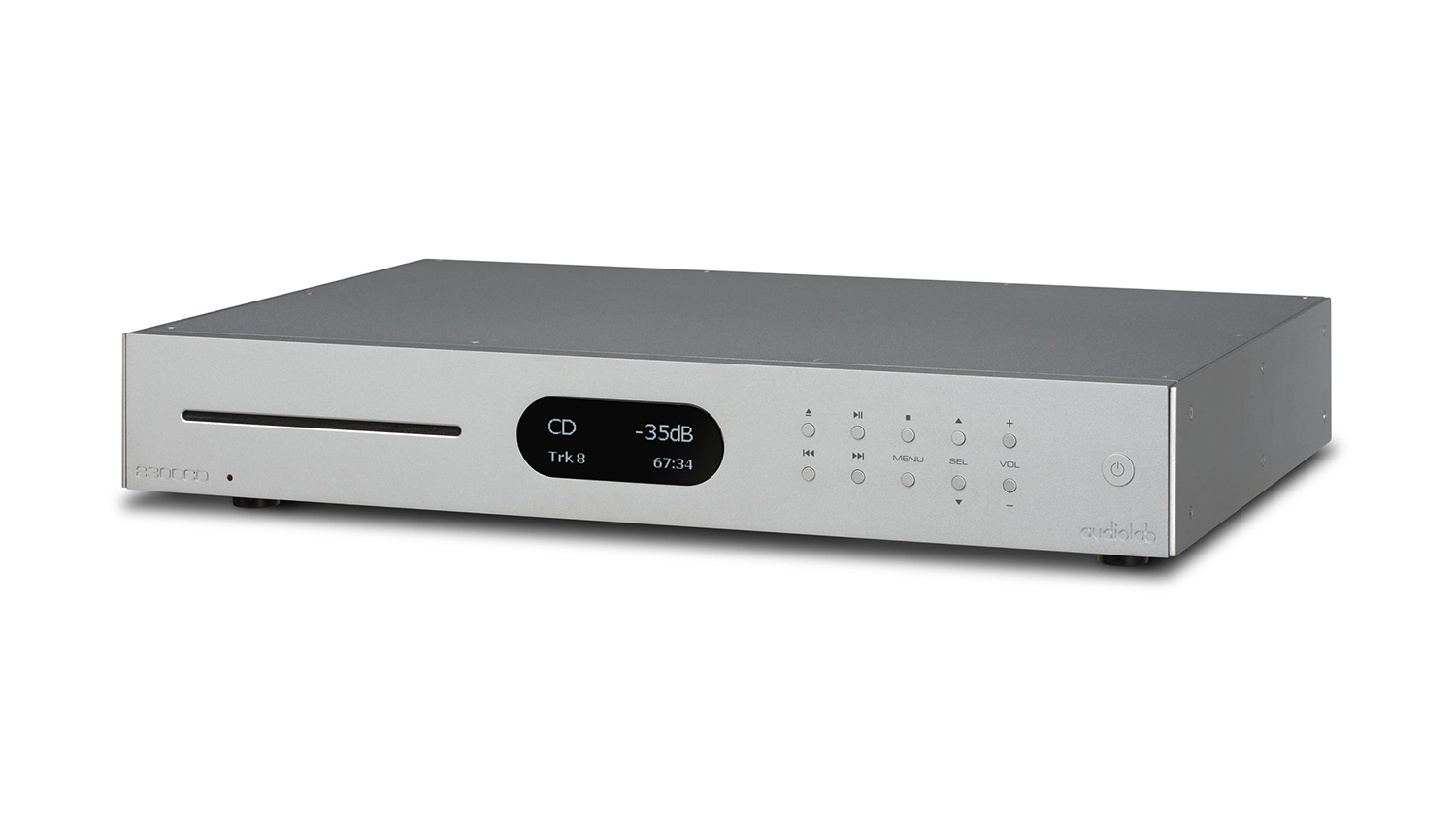 mặt bên Đầu CD Audiolab 8300CD màu trắng