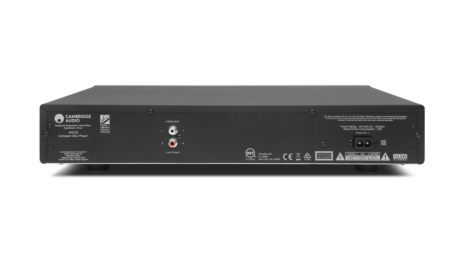 mặt sau Đầu CD Cambridge Audio AXC 25