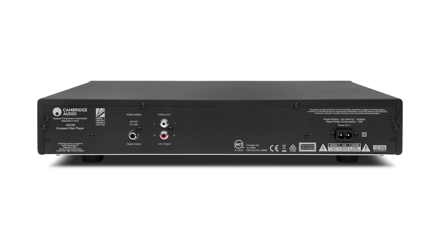 mặt sau Đầu CD Cambridge Audio AXC 35