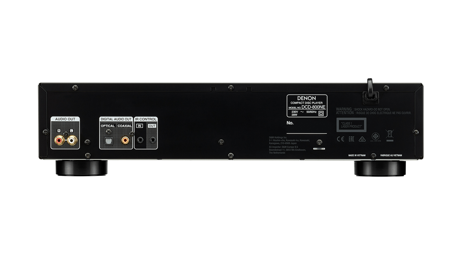 mặt sau Đầu CD Denon DCD-800NE