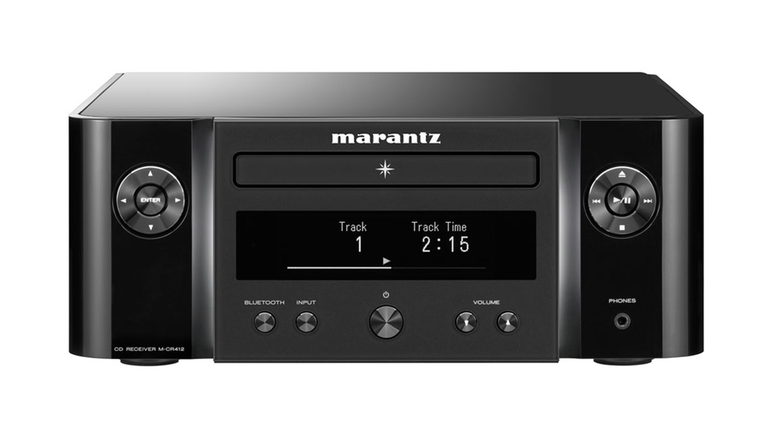 Đầu CD + Network Audio Player + Amply Marantz M-CR412 màu đen
