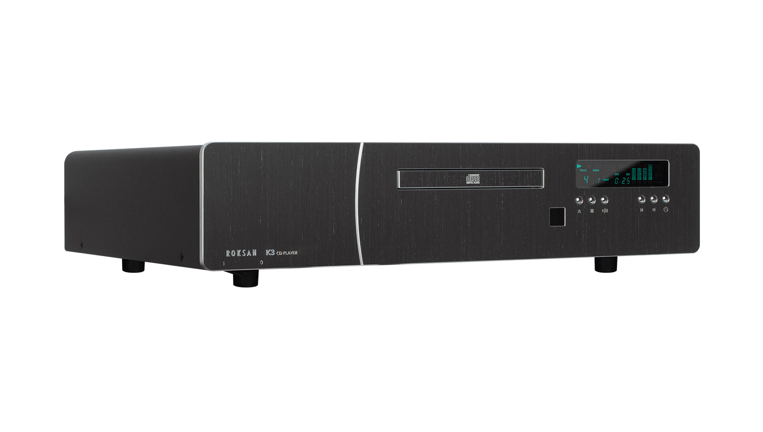 Đầu CD Roksan Kandy K3 màu đen nghiêng phải