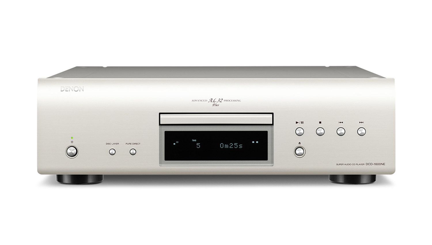 Đầu nghe nhạc Denon DCD-1600NE màu bạc