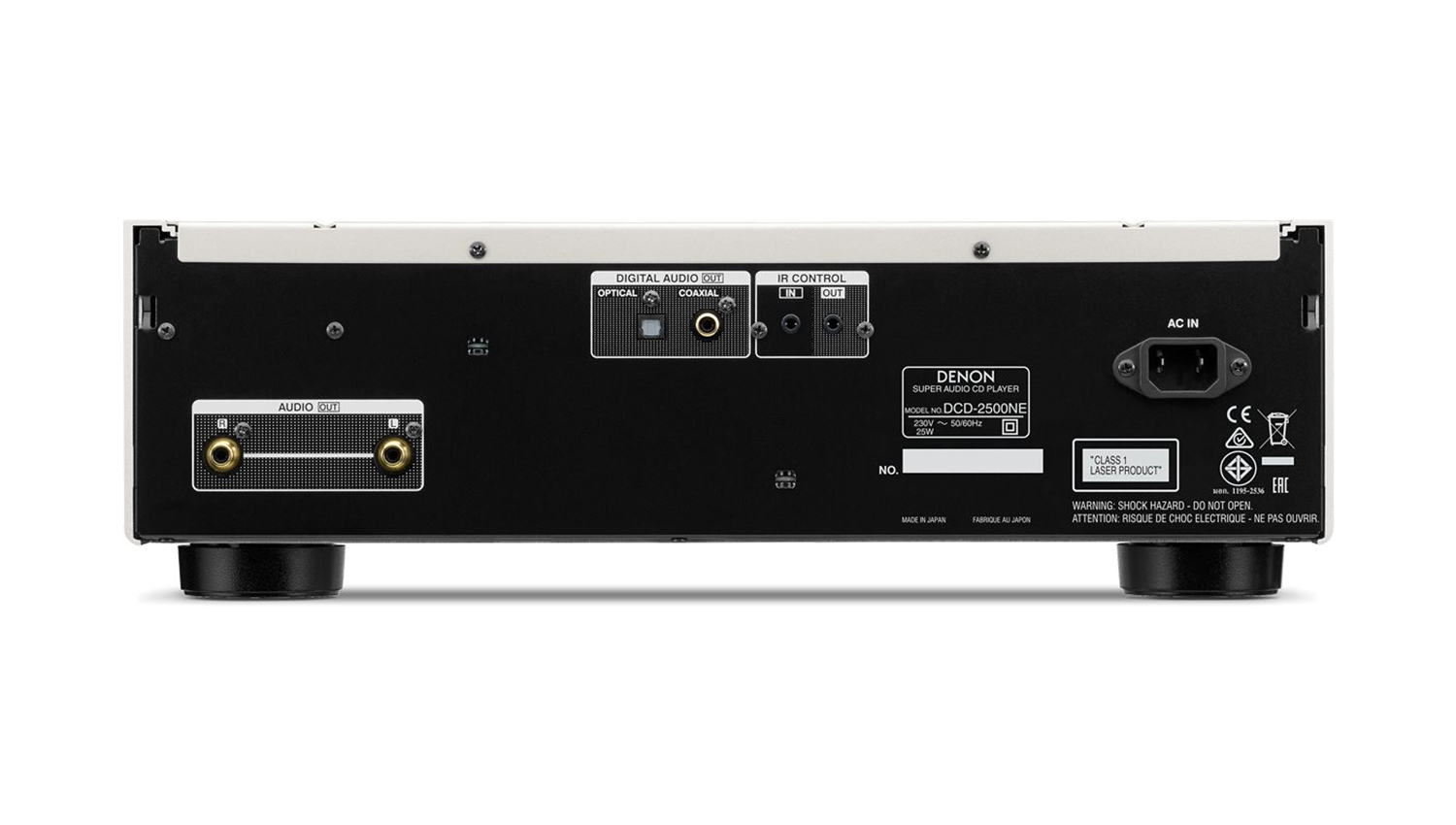 mặt sau Đầu Denon DCD-2500NE