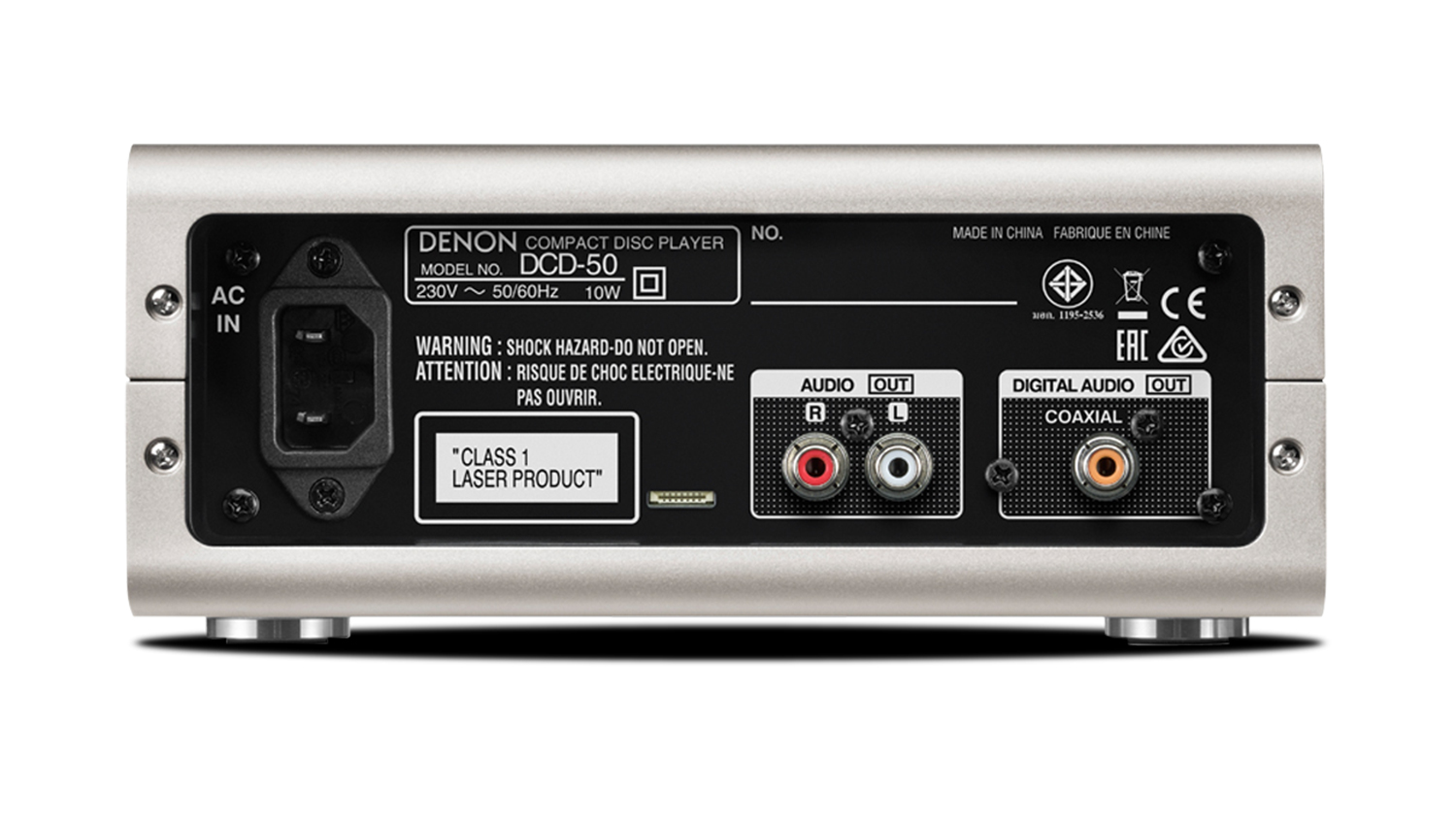mặt sau Đầu Denon DCD-50