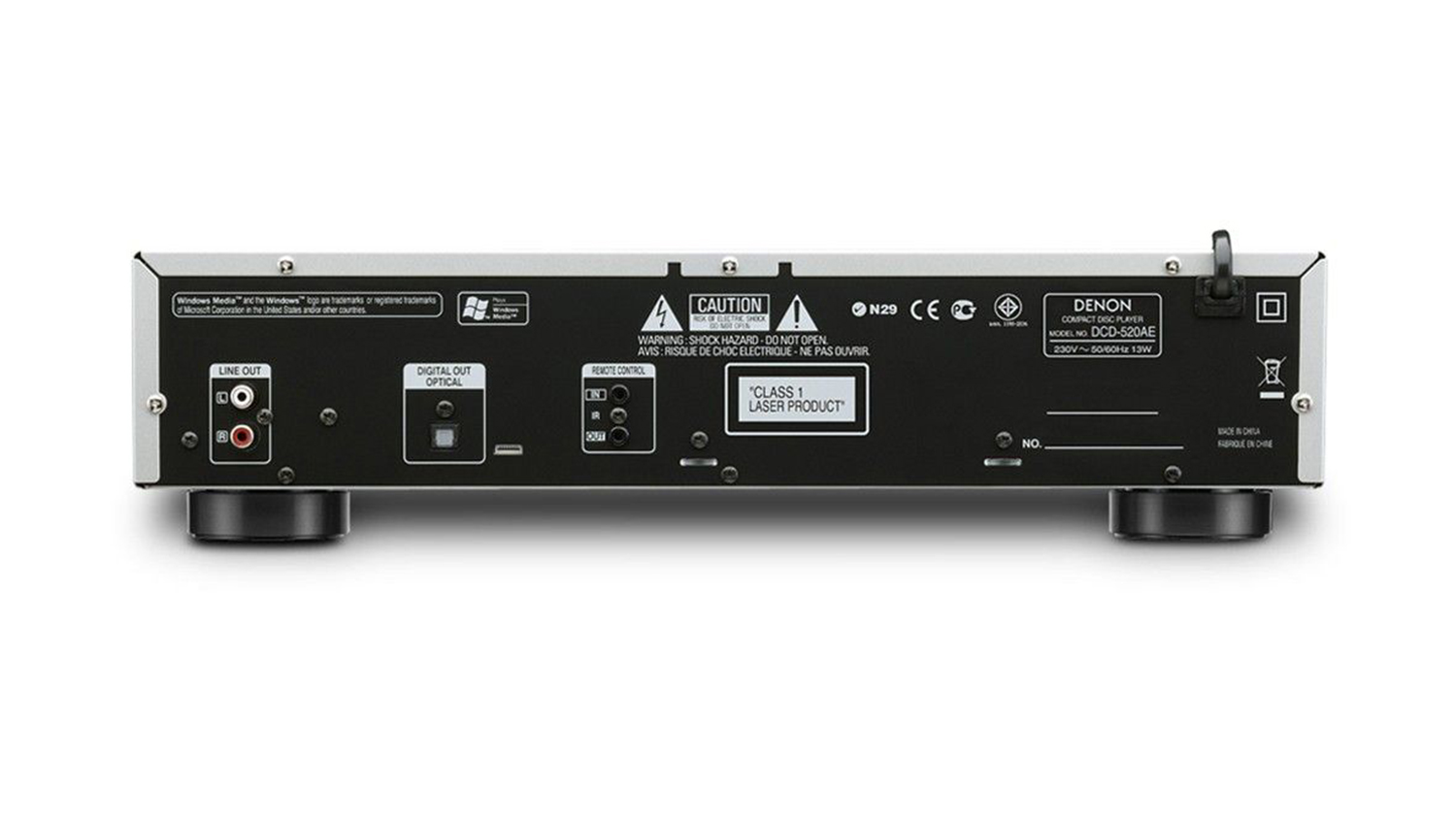 mặt sau Đầu Denon DCD-520AE