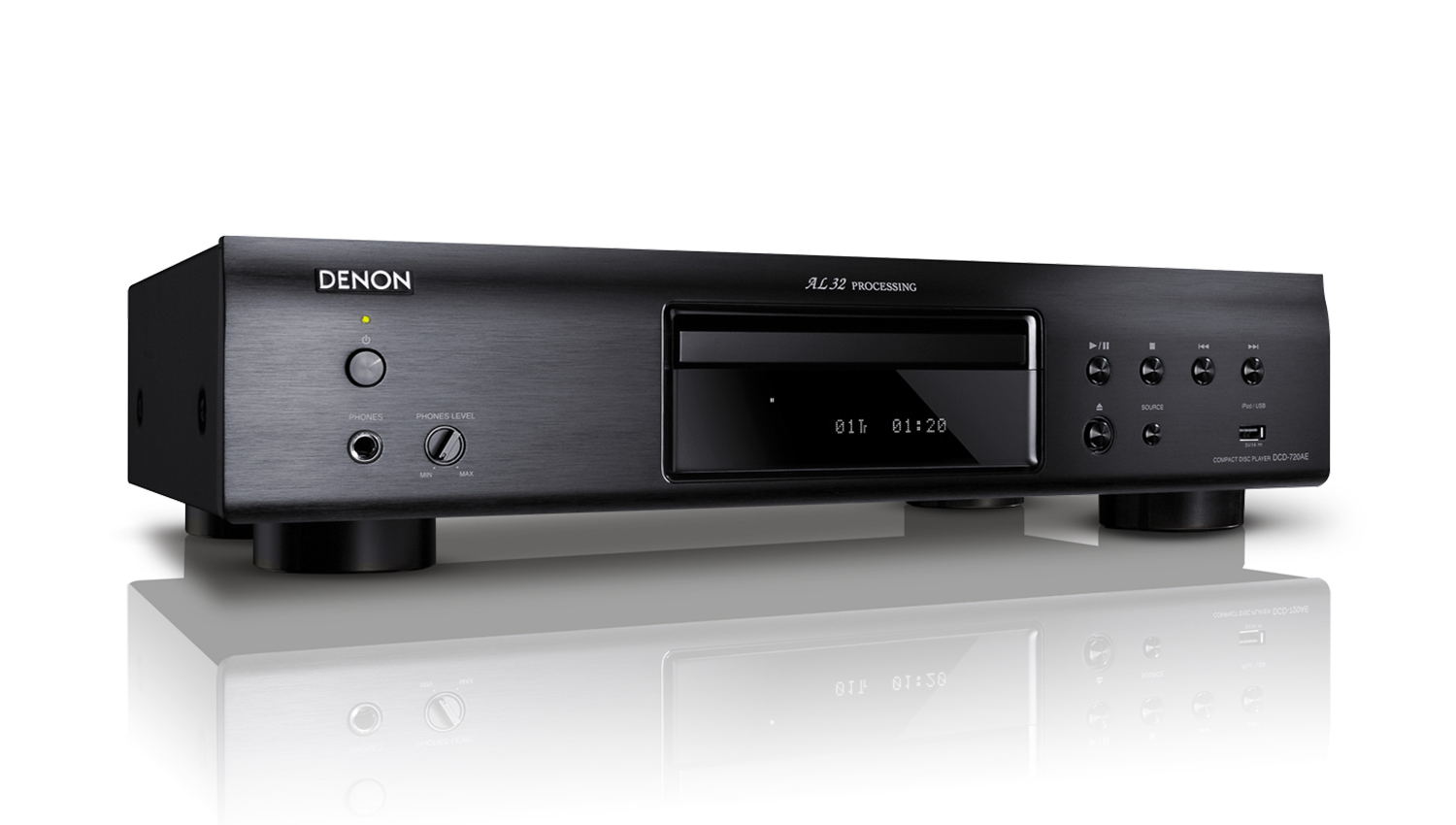 mặt trước Đầu Denon DCD-720AE màu đen