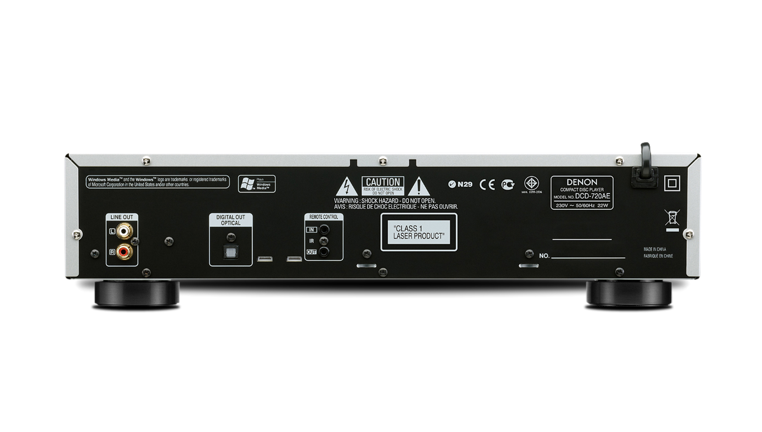 mặt sau Đầu Denon DCD-720AE