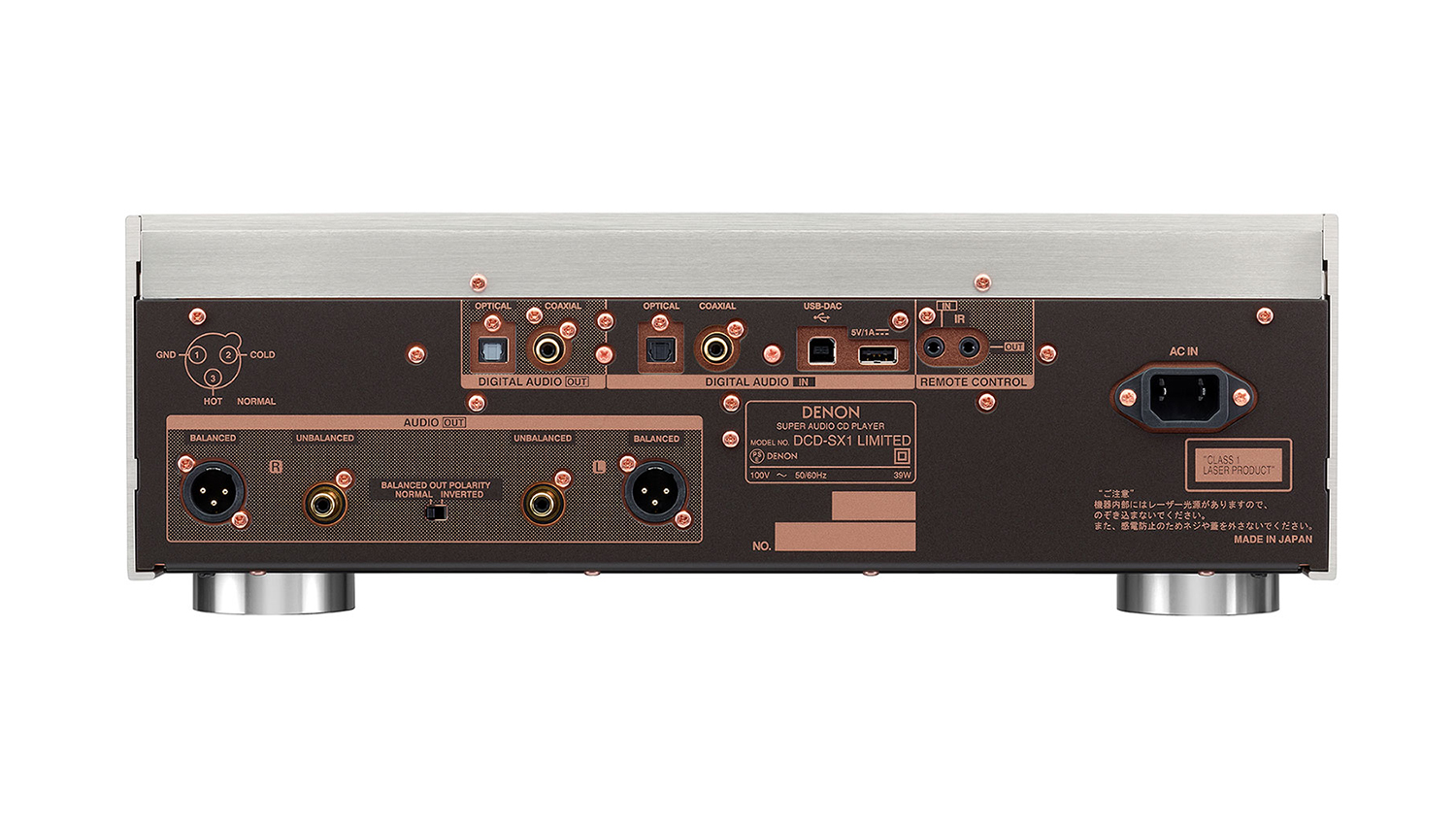 mặt sau Đầu Denon DCD-SX1
