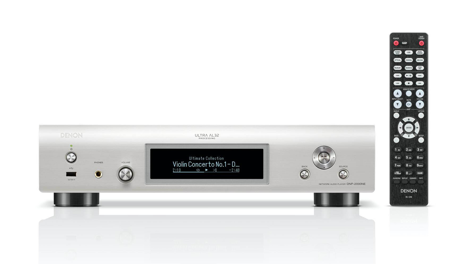 Đầu phát Streaming nhạc số Denon DNP-2000NE màu bạc