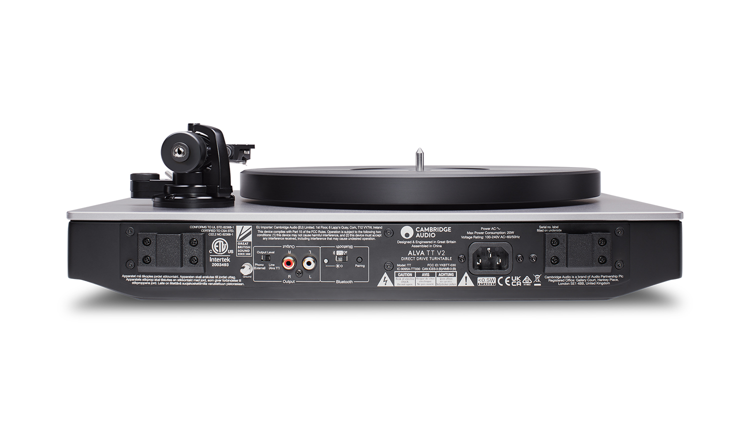 mặt sau đầu đĩa than Cambridge Audio Alva TT V2