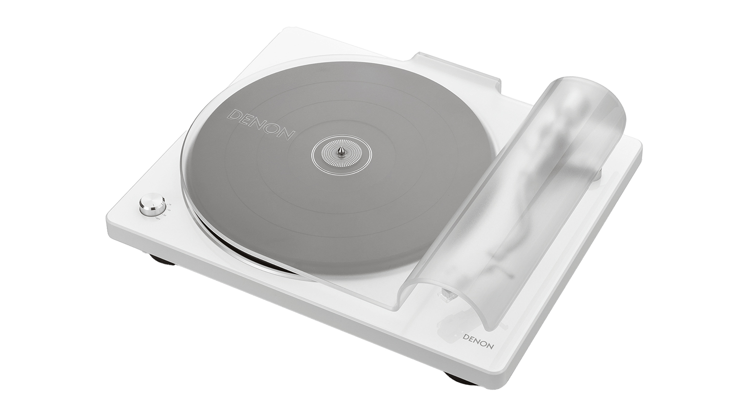 Đầu đĩa than Denon DP-400 màu trắng