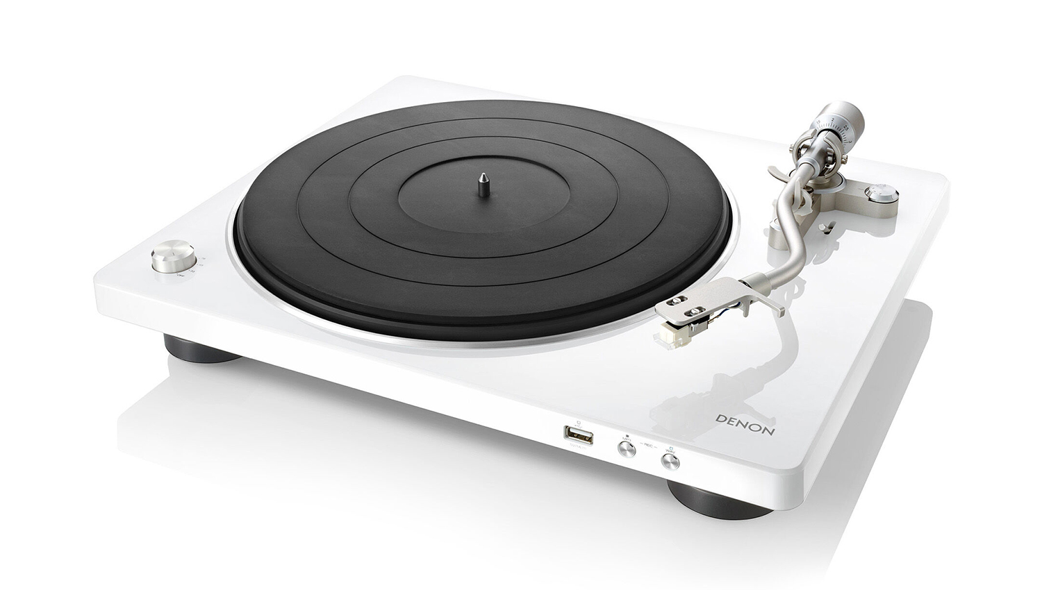 Đầu đĩa Than Denon DP-450USB màu trắng