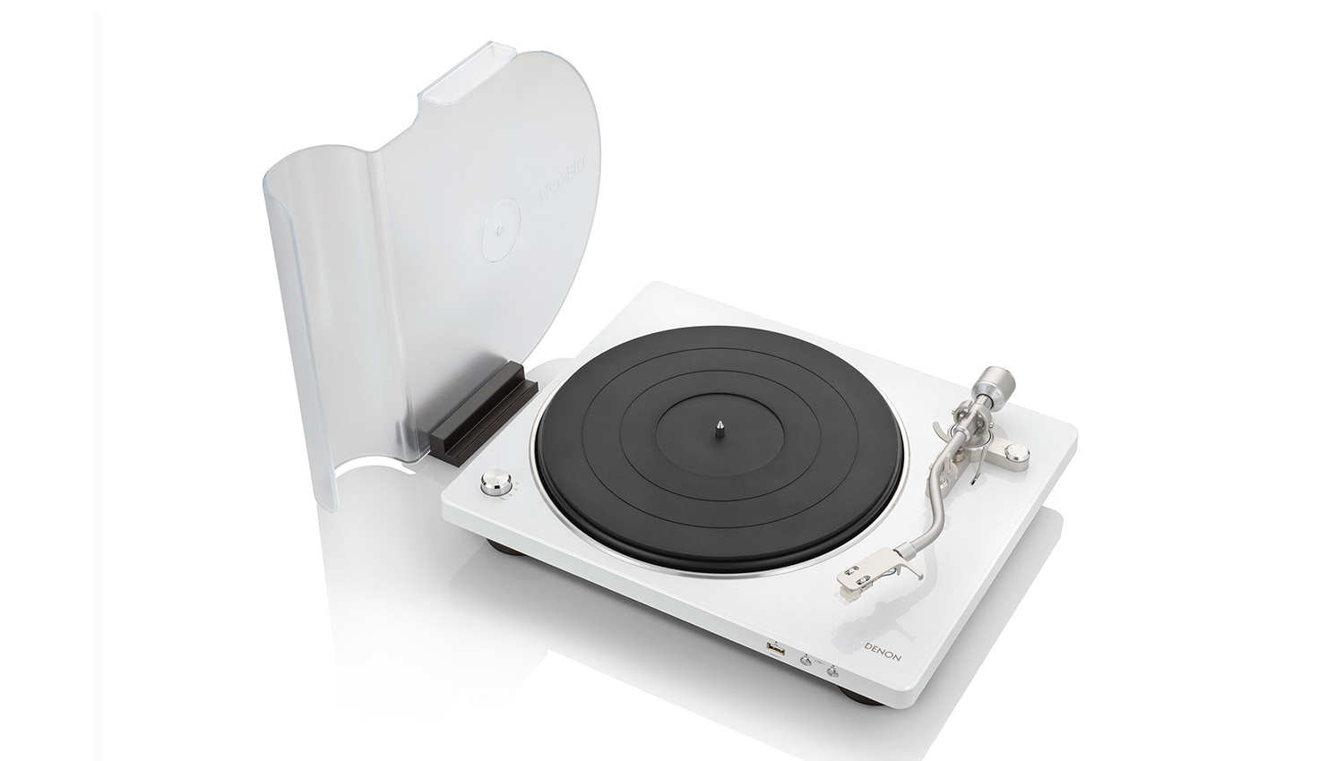 Đầu đĩa Than Denon DP-450USB màu trắng