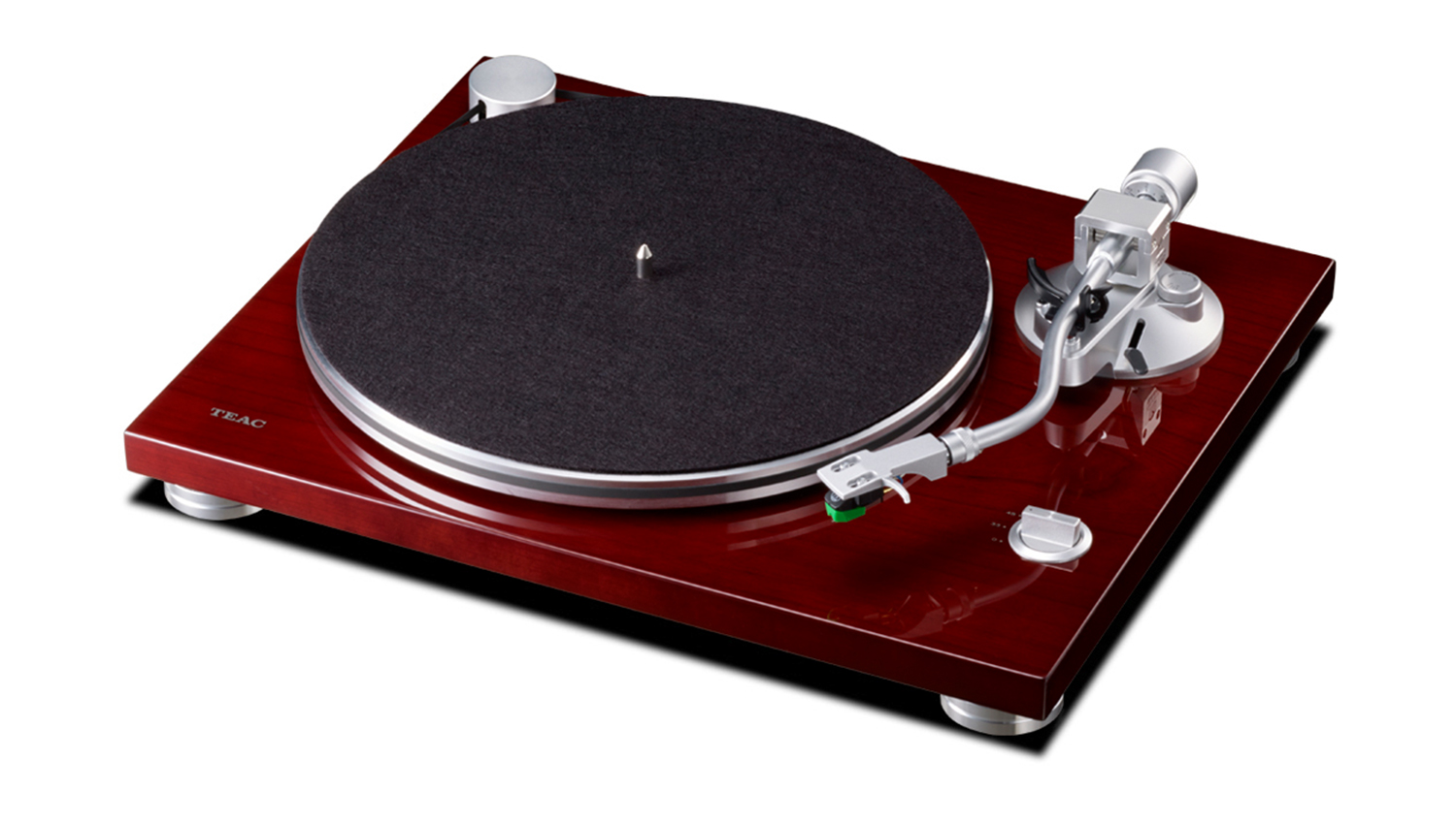 mặt trên Đầu đĩa than Teac TN 3B màu cherry