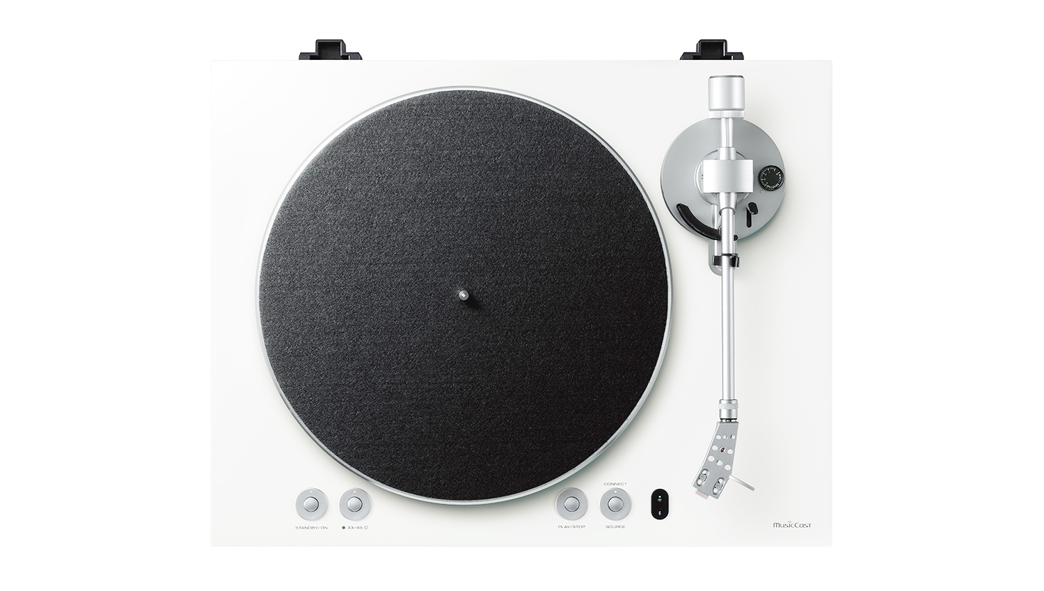 mặt trên Đầu đĩa than Yamaha TT-N503 màu trắng