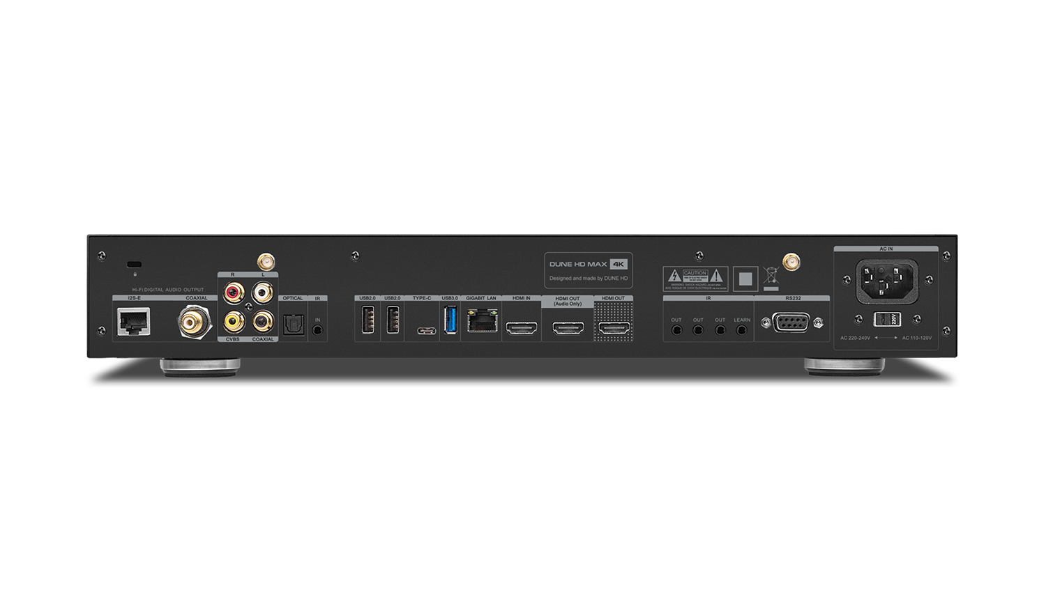 mặt sau Đầu Dune HD Max 4K