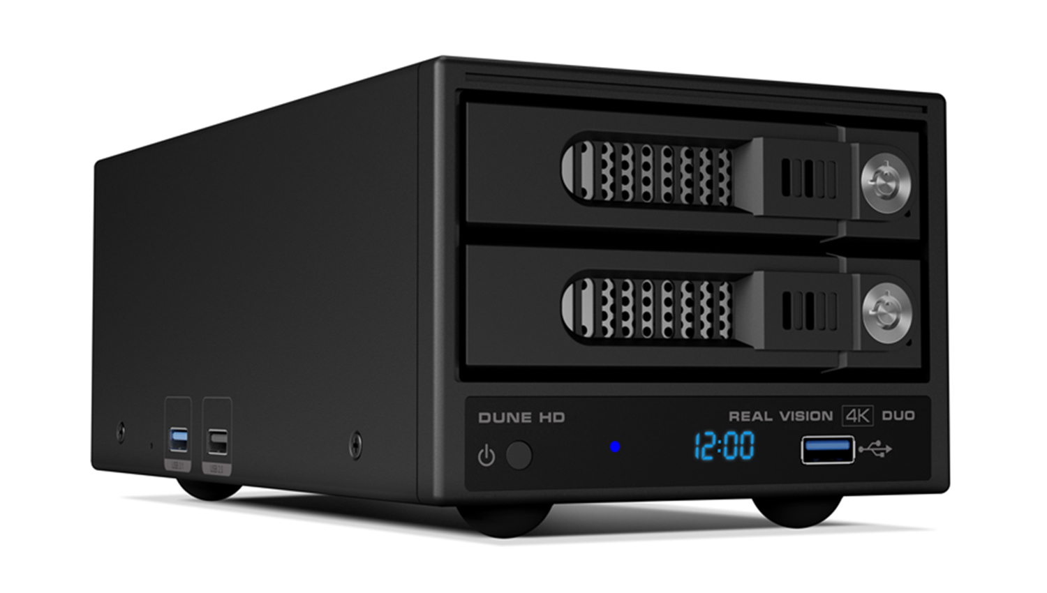 góc nghiêng mặt trước bên phải Đầu Dune HD Real Vision 4K Duo