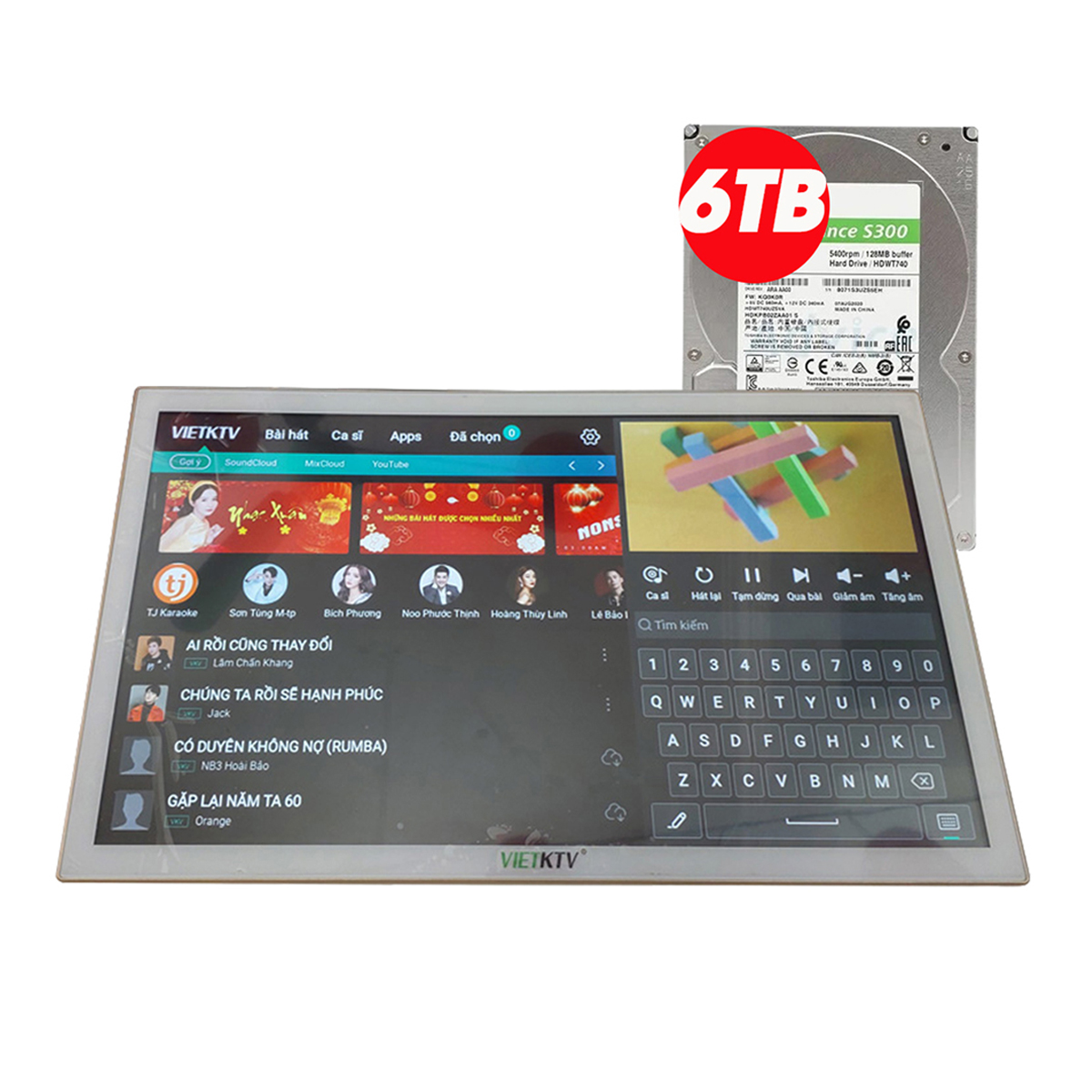 Đầu liền màn VietKTV AIO23 6TB