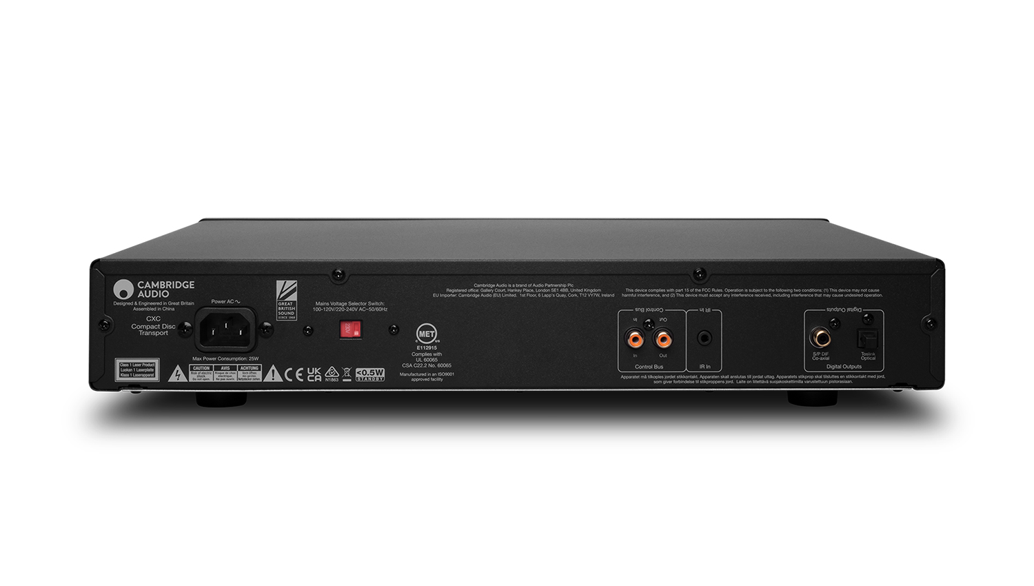 mặt sau Đầu CD CAMBRIDGE AUDIO CXC V2 màu đen