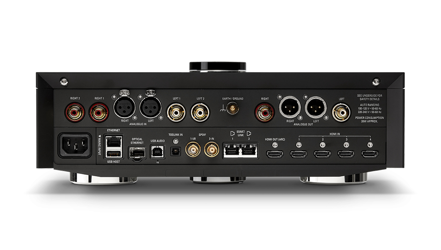 mặt sau Đầu phát nhạc Linn Selekt DSM