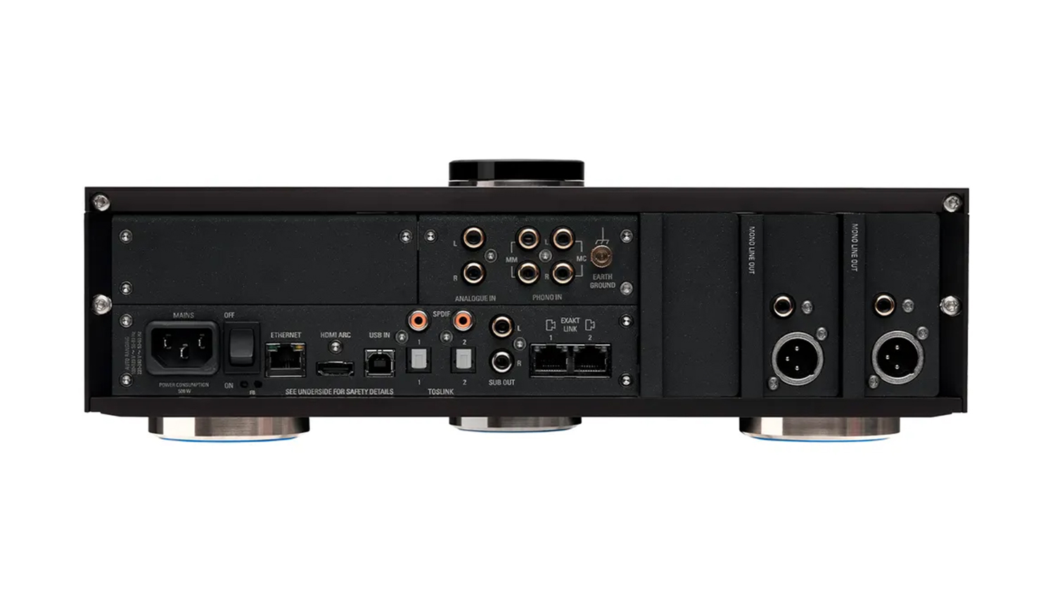 mặt sau Đầu phát nhạc Linn Selekt DSM