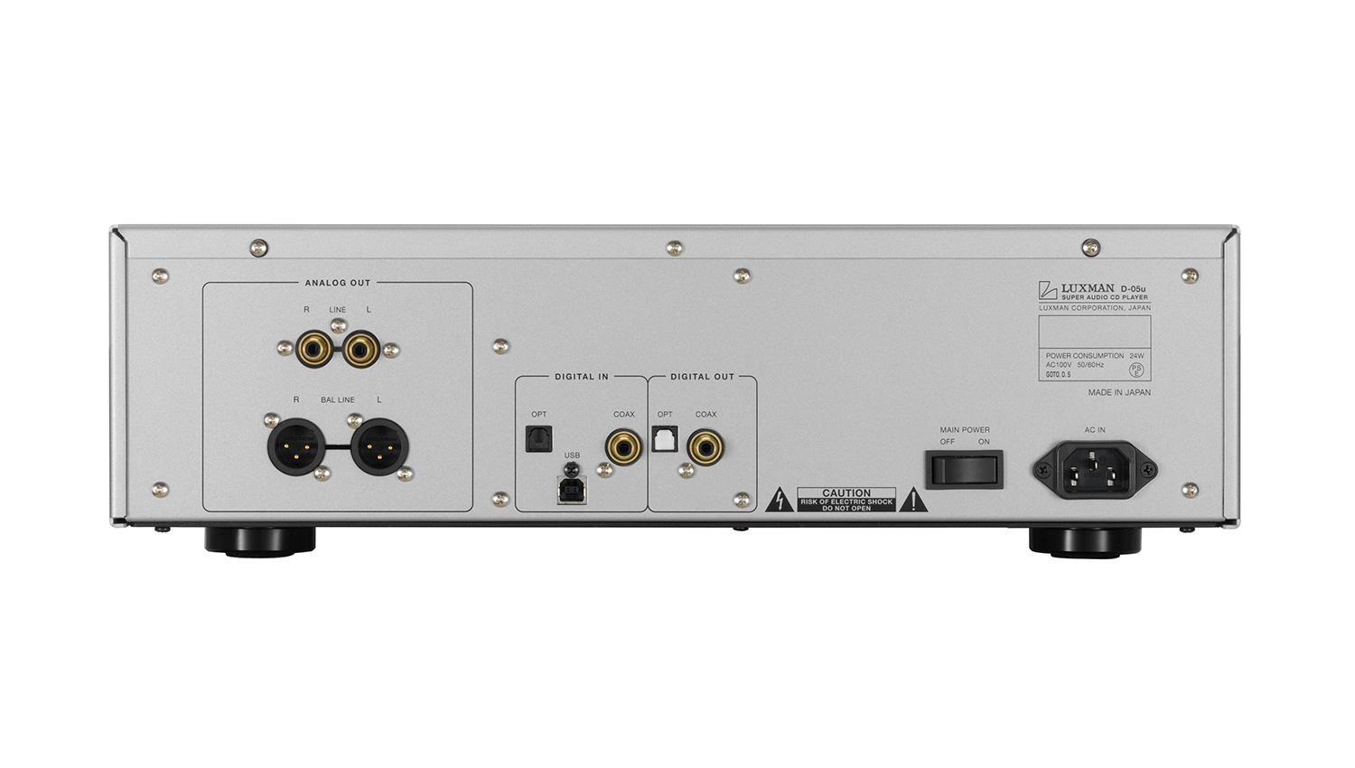 mặt sau Đầu SACD/CD Luxman D-05U