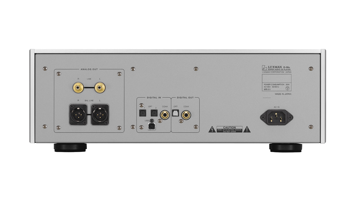 mặt sau Đầu SACD/CD Luxman D-08U