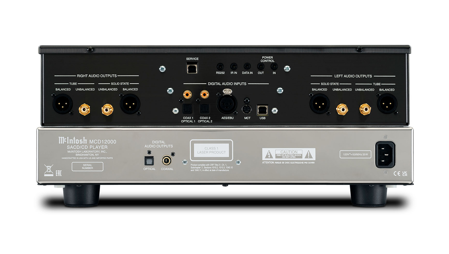 mặt sau Đầu CD/SACD McIntosh MCD12000