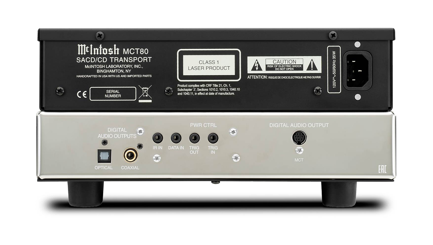 mặt sau Đầu SACD/CD McIntosh MCT80