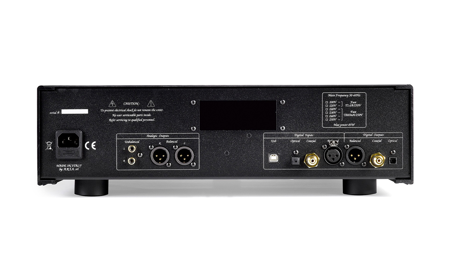 mặt sau Đầu Unison Research Unico CD Due