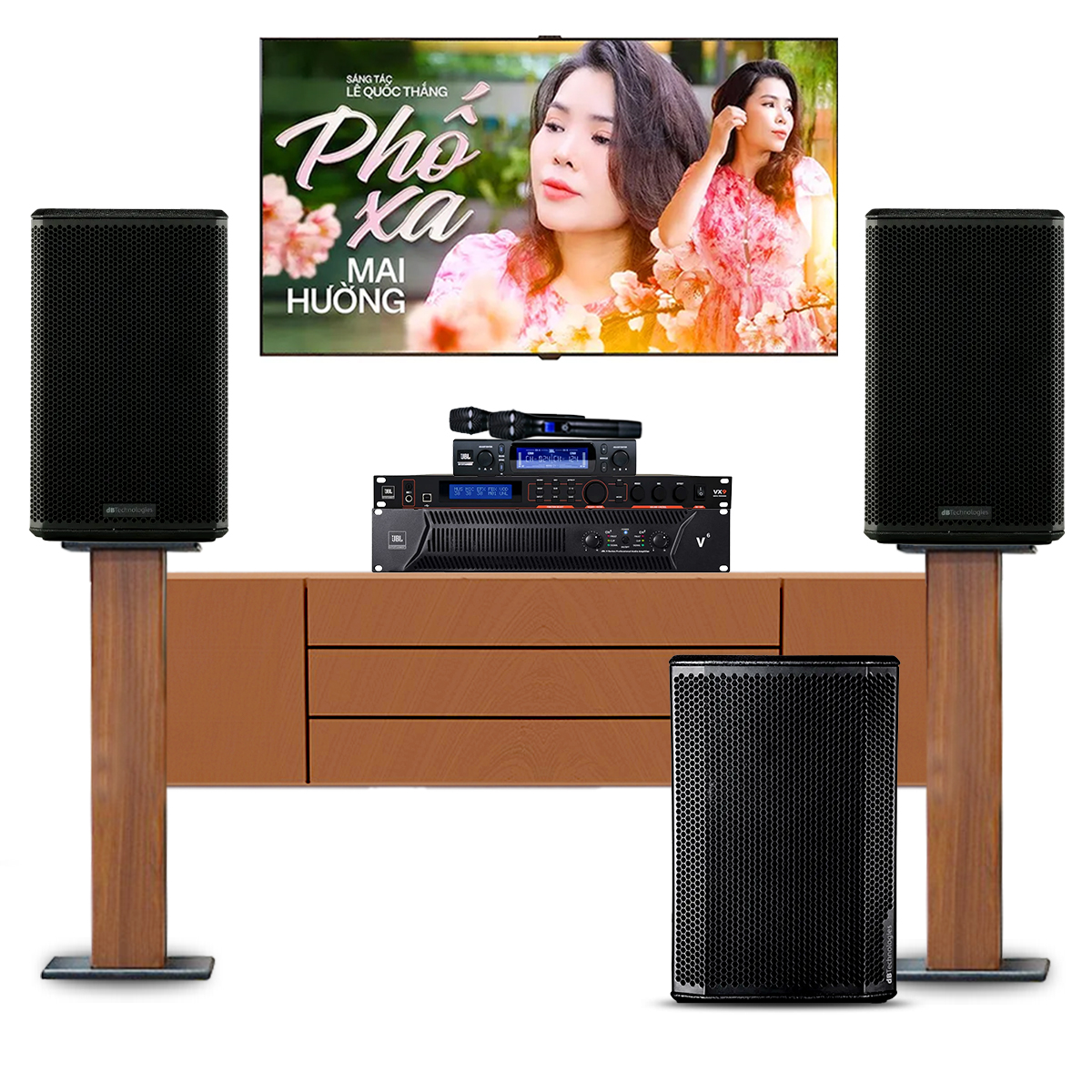Dàn karaoke gia đình dBTechnologies 20 (LVXP10, JBL V6, JBL VX9, JBL VM300, Sub612) - Hình 2