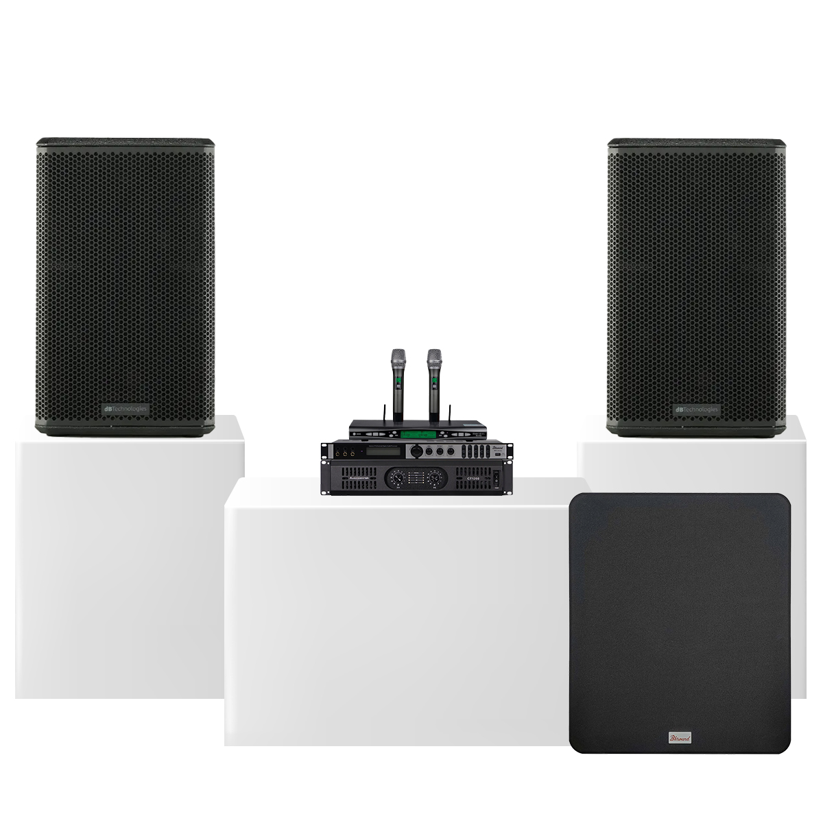 Dàn karaoke gia đình dBTechnologies 21 (dBTechnologies LVXP10, Audiocenter CT1200, Bksound X6 Luxury, BS-790S)