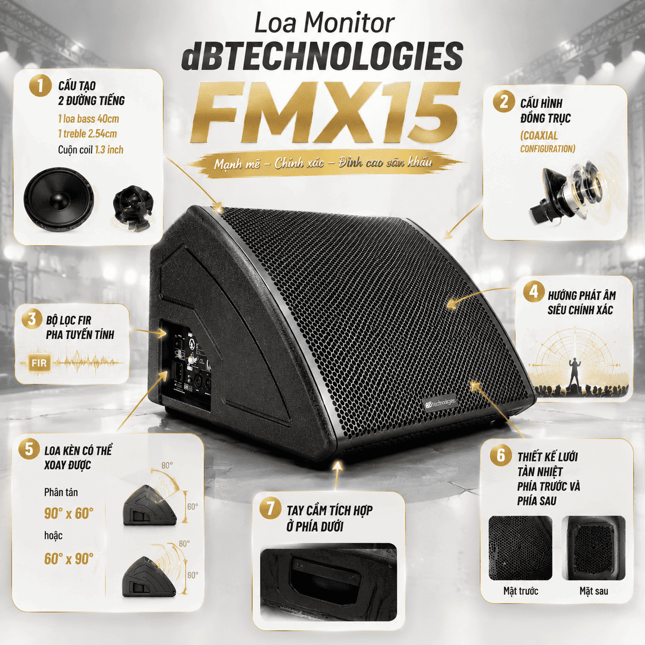 Loa Monitor dBTechnologies FMX15