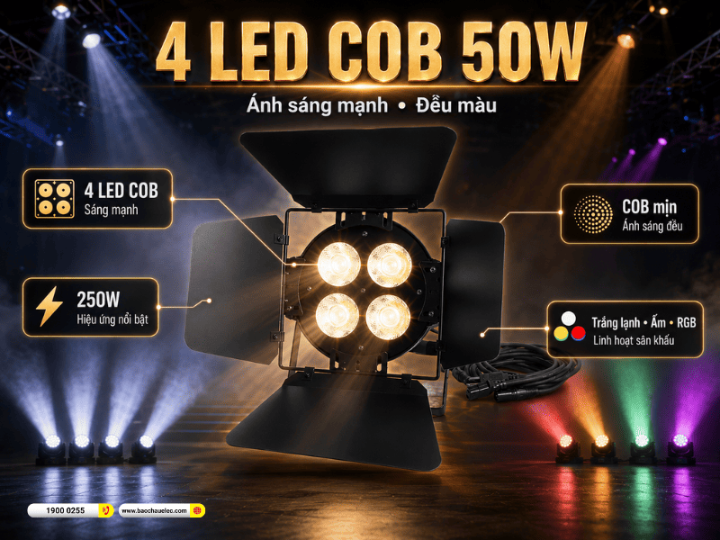 Đ&egrave;n Par Led VLTG LX COB 4x50