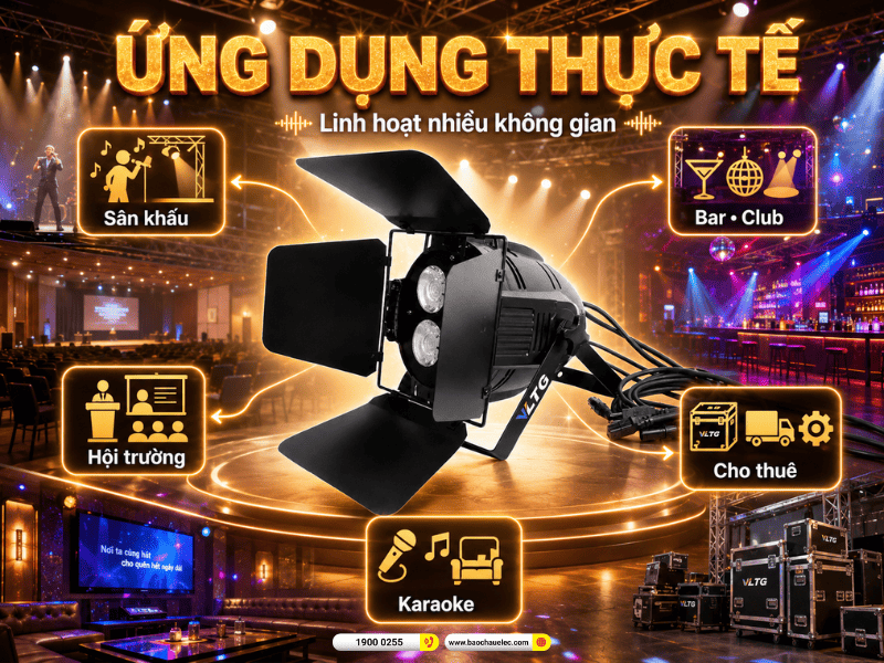 Đ&egrave;n Par Led VLTG LX COB 4x50