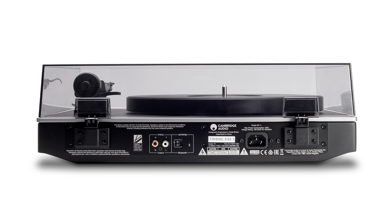 mặt sau đầu đĩa than Cambridge Audio Alva TT