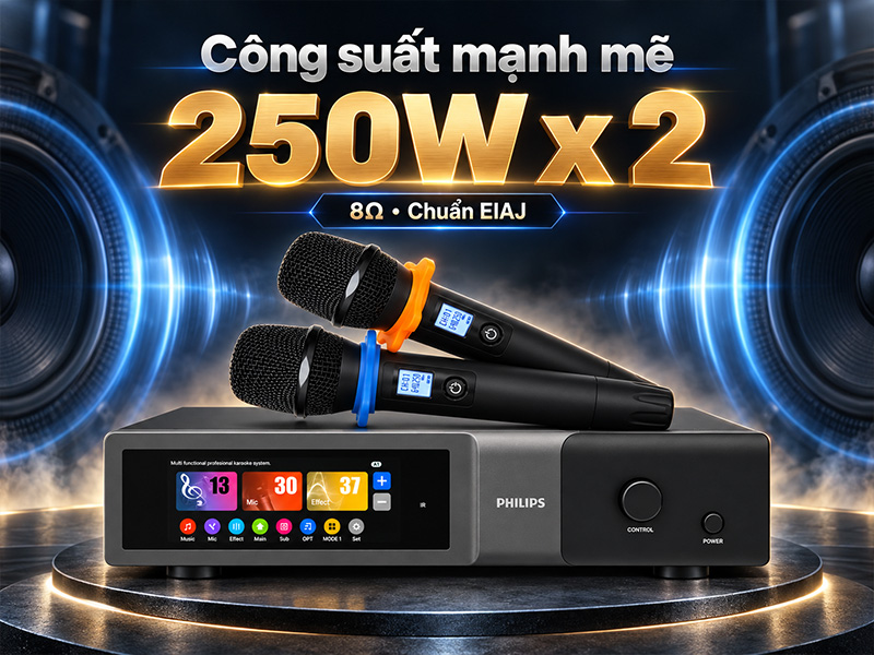 Digital Karaoke Power Amplifier Philips CSS2662/70/250W