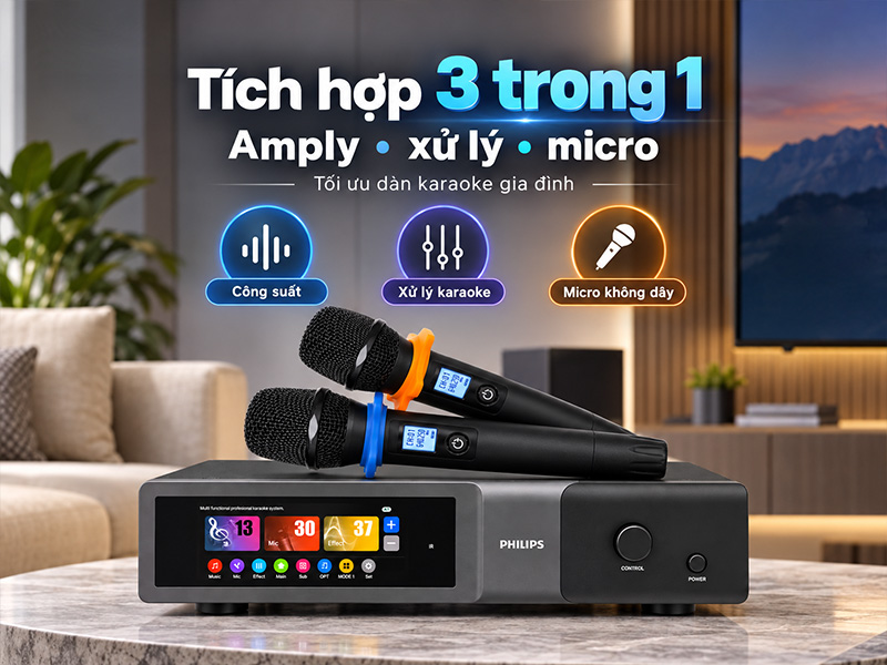 Digital Karaoke Power Amplifier Philips CSS2662/70/250W