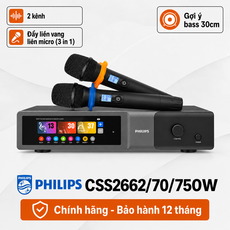 Digital Karaoke Power Amplifier Philips CSS2662/70/750W