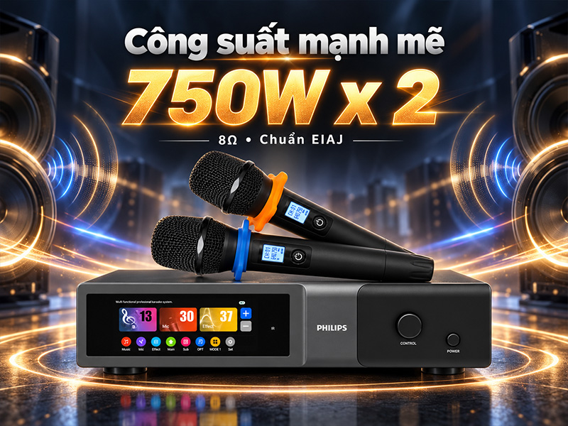 Digital Karaoke Power Amplifier Philips CSS2662/70/750W