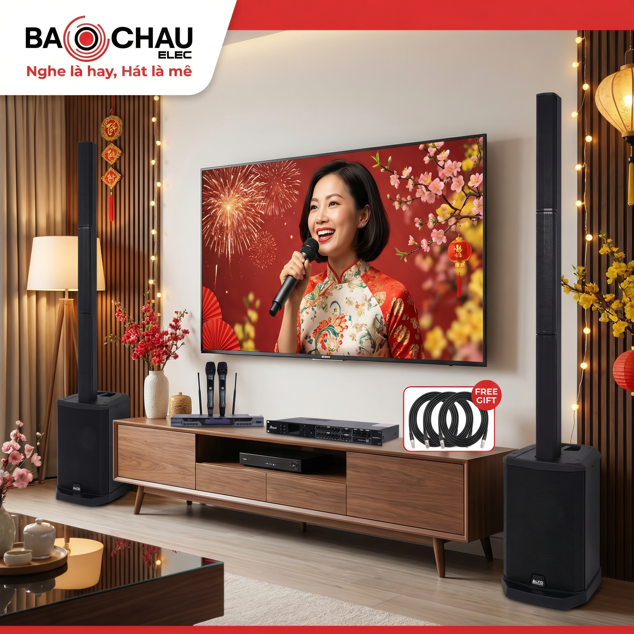 Combo loa cột Alto TS108C-01 (Alto TS108C, Bksound DSP 9000 Plus, Bksound M200) - Hình 3