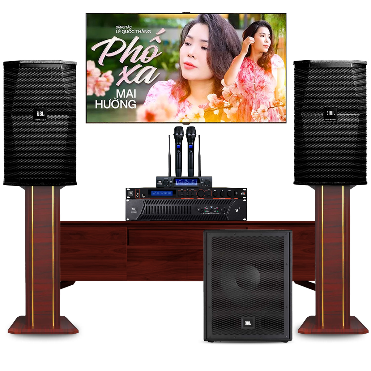 Dàn karaoke đồng bộ full JBL 08