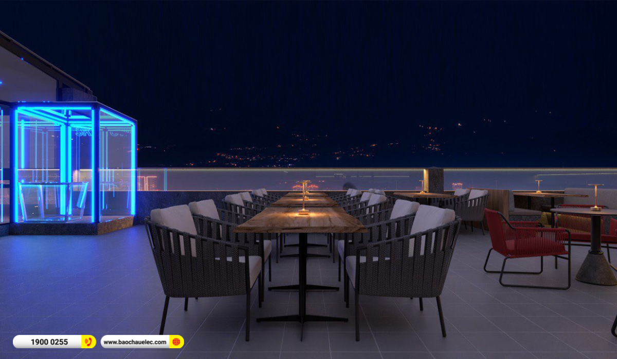 Lắp đặt hệ thống &acirc;m thanh, &aacute;nh s&aacute;ng cho qu&aacute;n Sky Town Lounge
