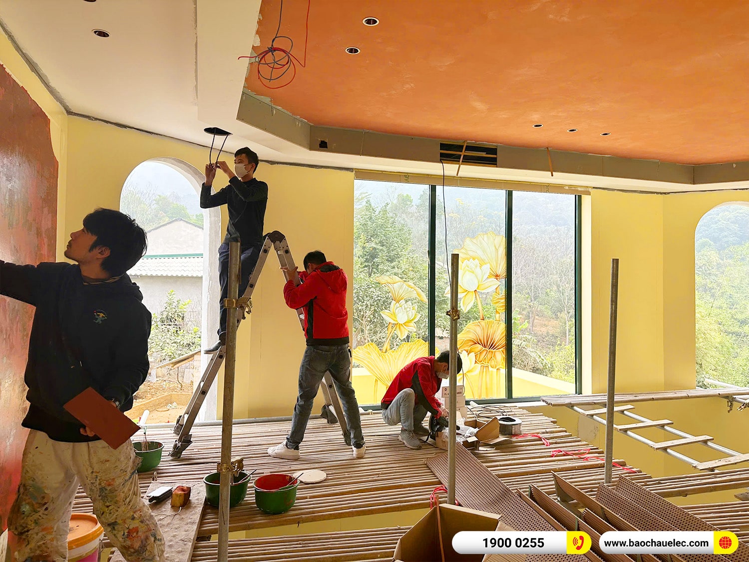 Lắp đặt hệ thống &acirc;m thanh nhạc nền, s&acirc;n vườn RCF cho Biệt thự tại Ba V&igrave; &ndash; H&agrave; Nội