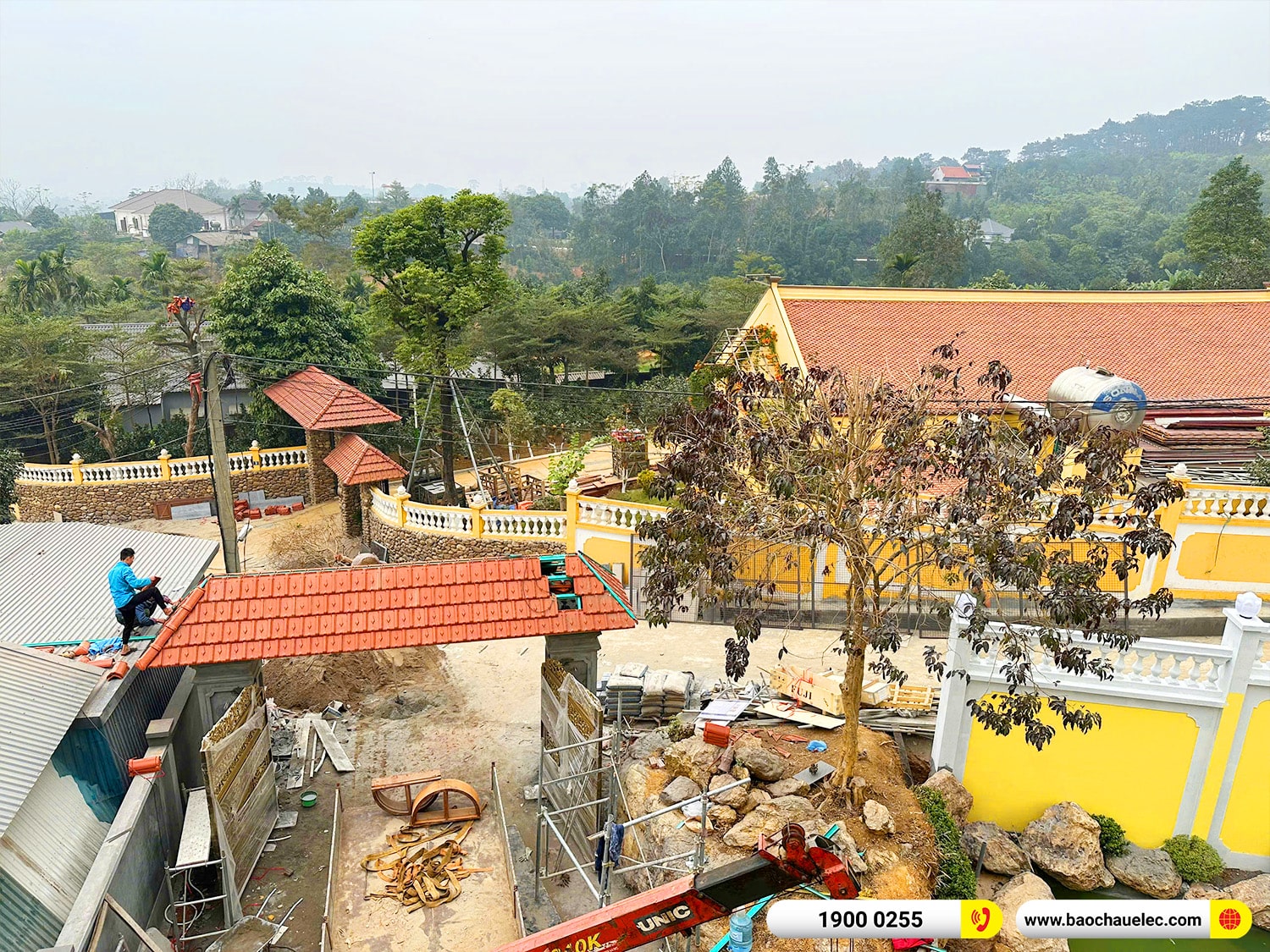 Lắp đặt hệ thống &acirc;m thanh nhạc nền, s&acirc;n vườn RCF cho Biệt thự tại Ba V&igrave; &ndash; H&agrave; Nội